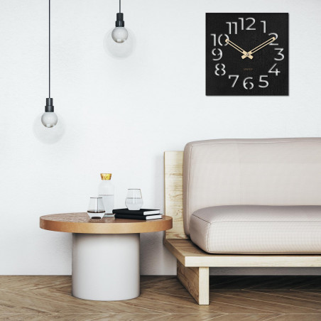Modern wooden wall clock with minimalist design