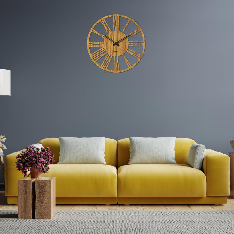 Modern wooden Roman wall clock - 30 to 50 cm -...