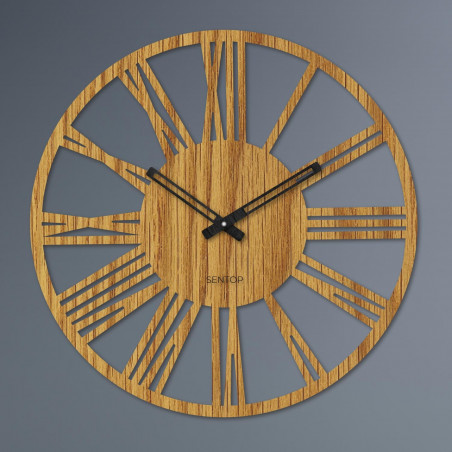 Modern wooden Roman wall clock - 30 to 50 cm - ROMA