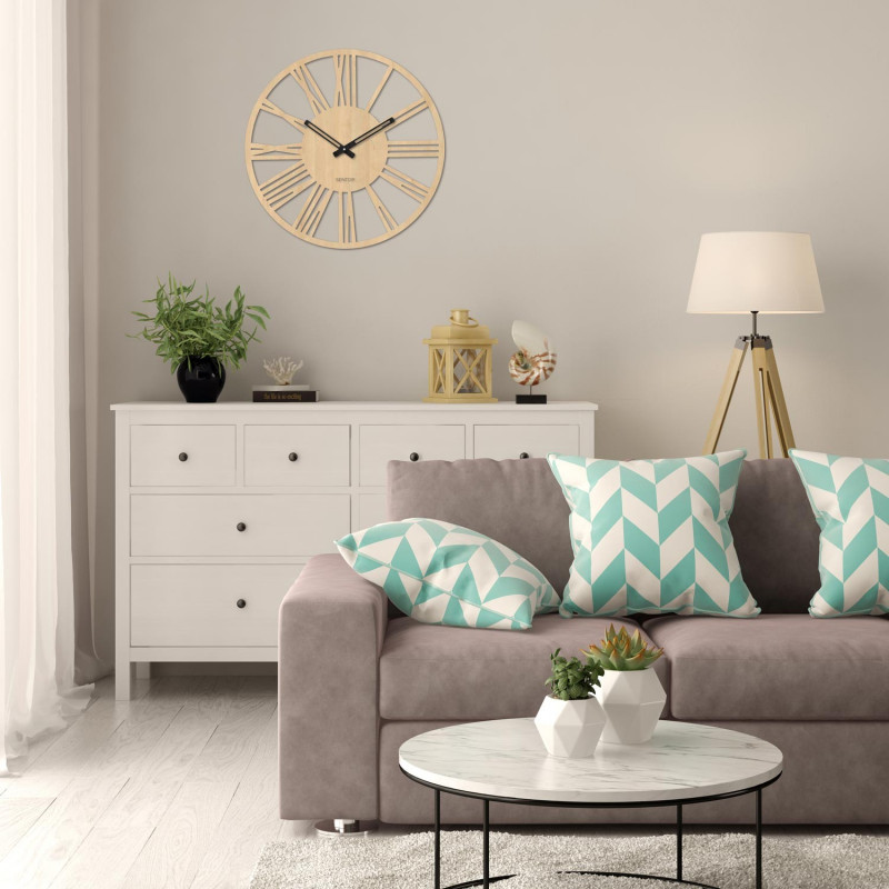 Modern wooden Roman wall clock - 30 to 50 cm -...