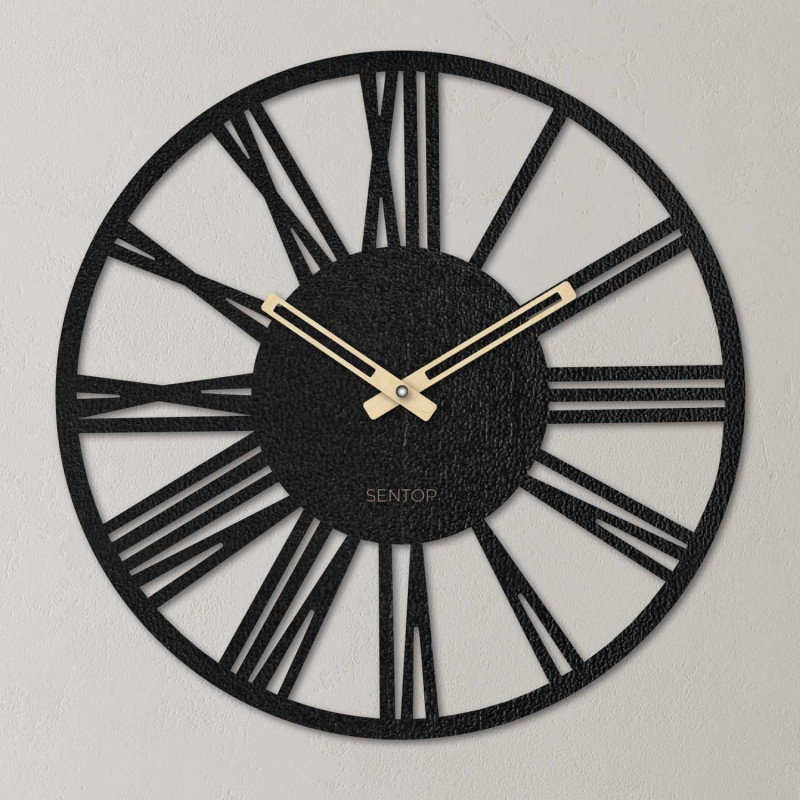 Modern wooden Roman wall clock - 30 to 50 cm -...