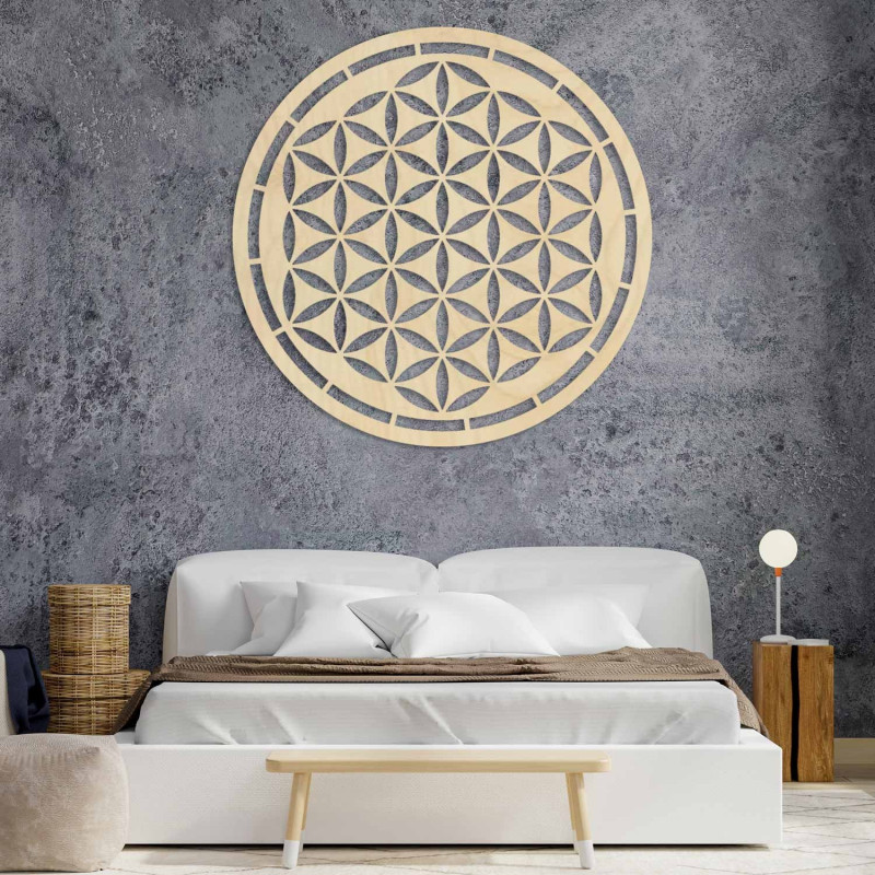 Wooden mandala, wall decoration - HAAMONY