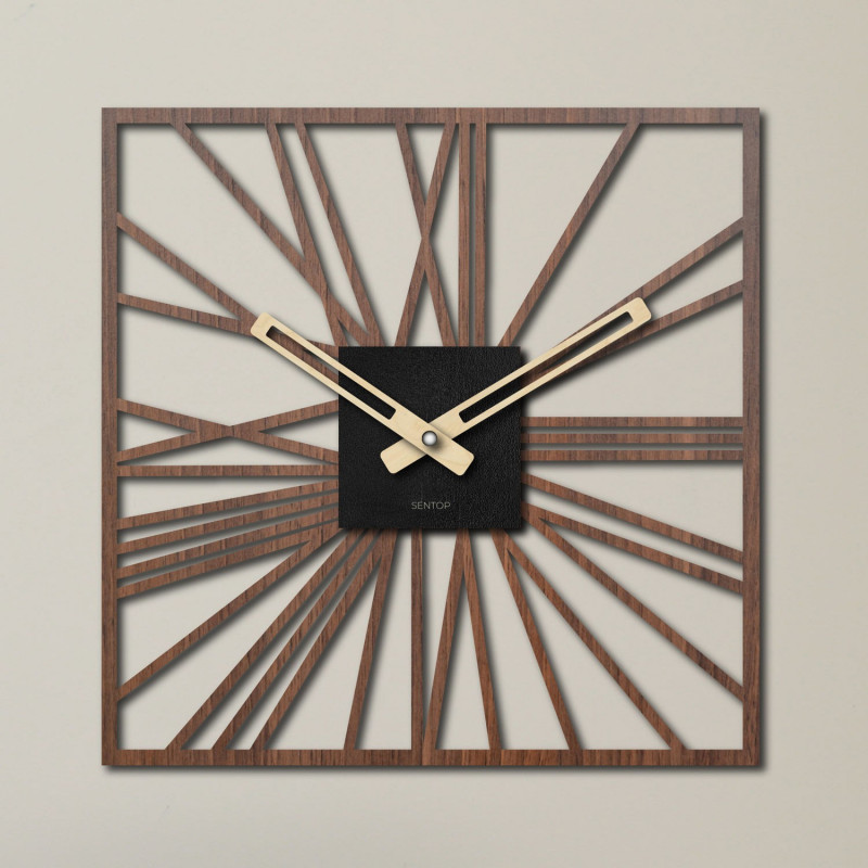 Wooden wall clock | HDFK038 | wenge walnut