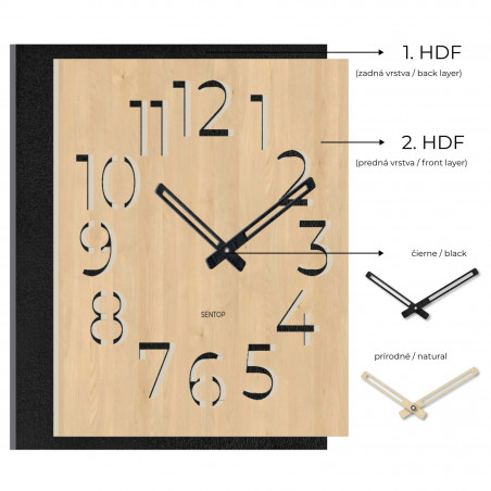 Wooden wall clock | JULR