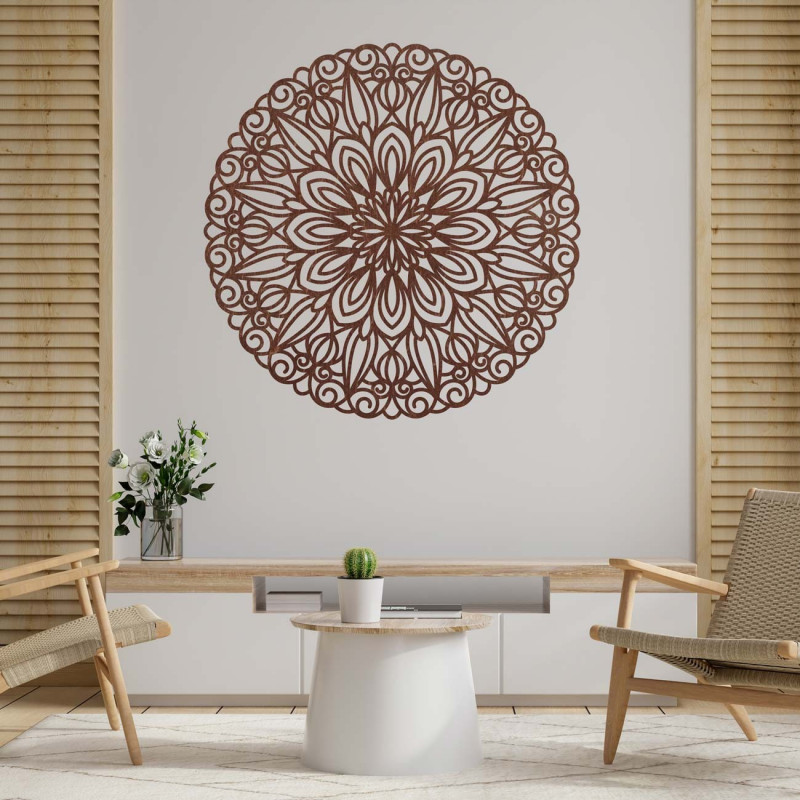 SENTOP Carved wooden mandala wall picture made of plywood DSARITA