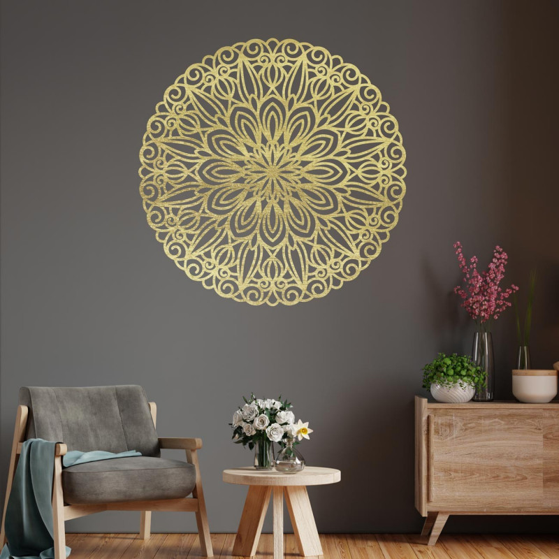 SENTOP Carved wooden mandala wall picture made of plywood DSARITA