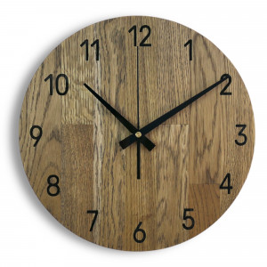 Wooden wall clock made of oak wood - OTRORA