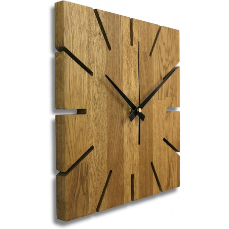 Wall selling Clock Paulis, Big Clock, Wooden Wall Clock, Oak Wall Clock,-zla