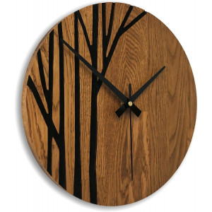 Wooden wall clock with dubového dreva konáre I SENTOP MAS003