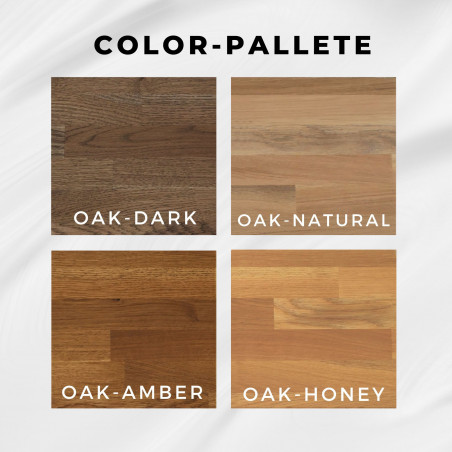 Oak wood wall clock branches - AFKOP