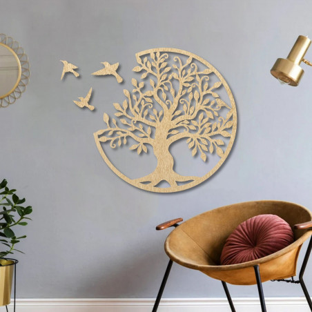 Wooden Tree of Life Wall Art, Mandala Wood Decor - RANARP