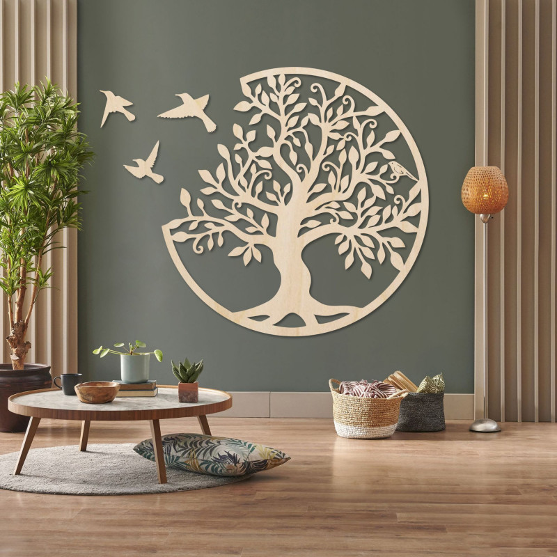 Wooden painting - Tree of Life and Liberty