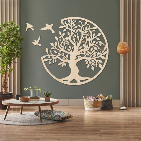 Wooden painting - Tree of Life and Freedom