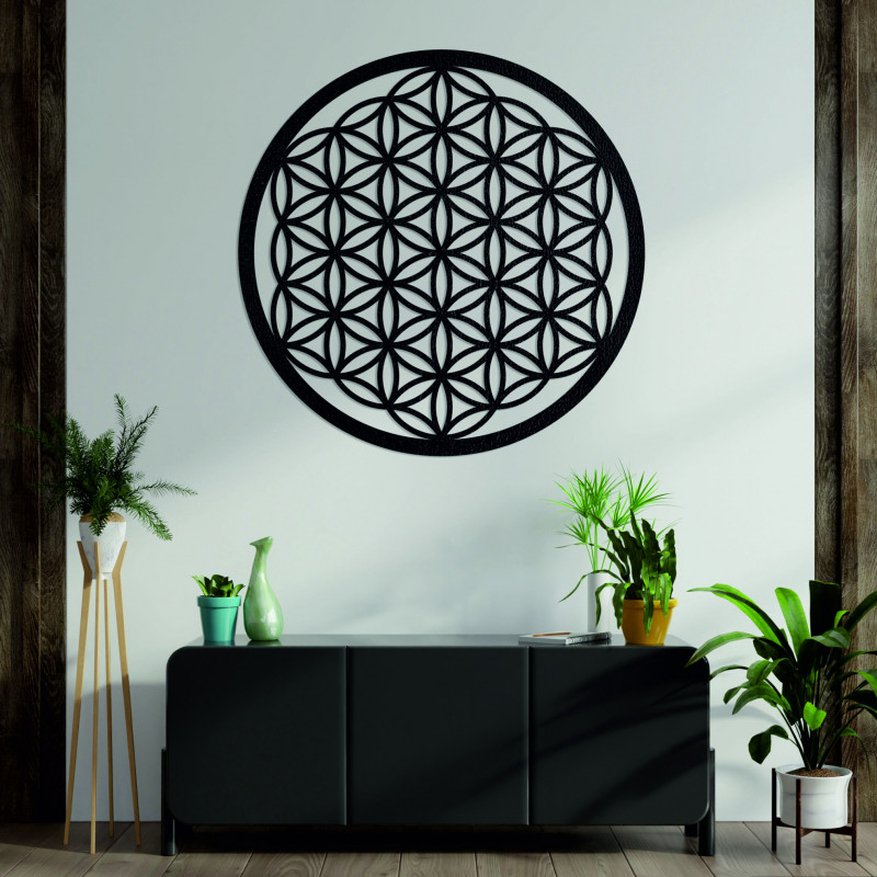 Wooden wall mandala Flower of Life