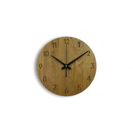 Wooden wall clock made of oak wood - OTRORA