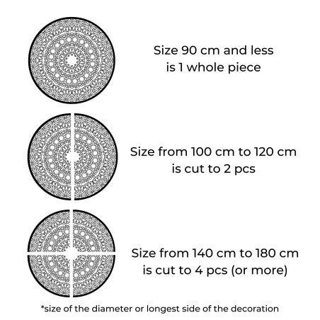 Modern circular wooden mandala painting for the living room