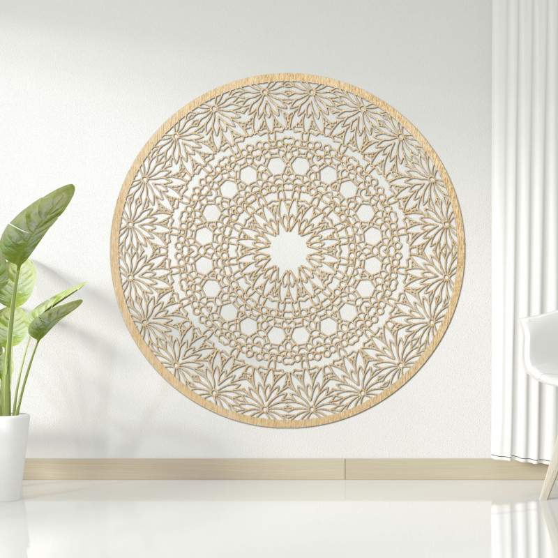 Wooden mandala for wall - Poet