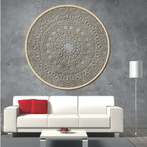 Wooden mandala on the wall - Poet