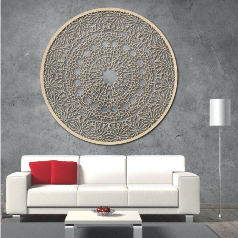 Wooden mandala on the wall - Poet