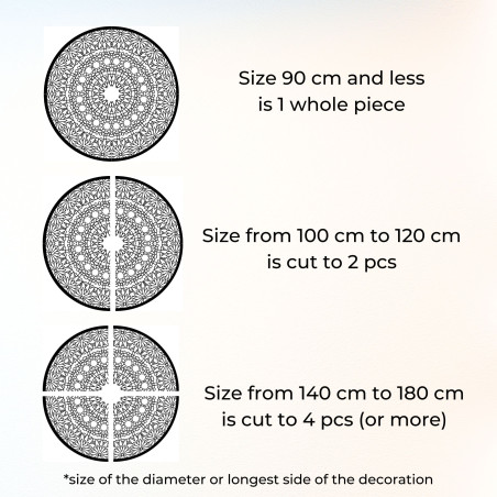 Elegant wooden mandala painting for a modern home