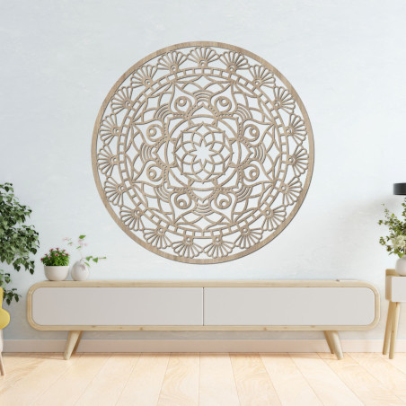 Carved modern mandala flower of life - ZIBEZI