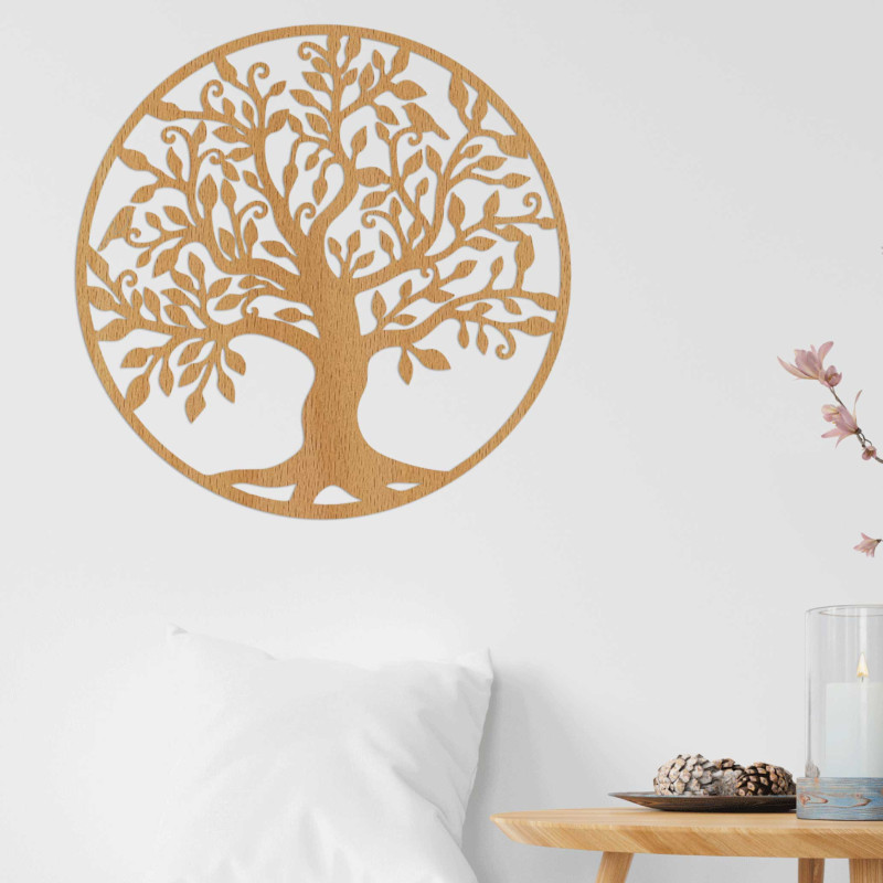 Elegant Tree of Life made of wood, an ideal living room accessory