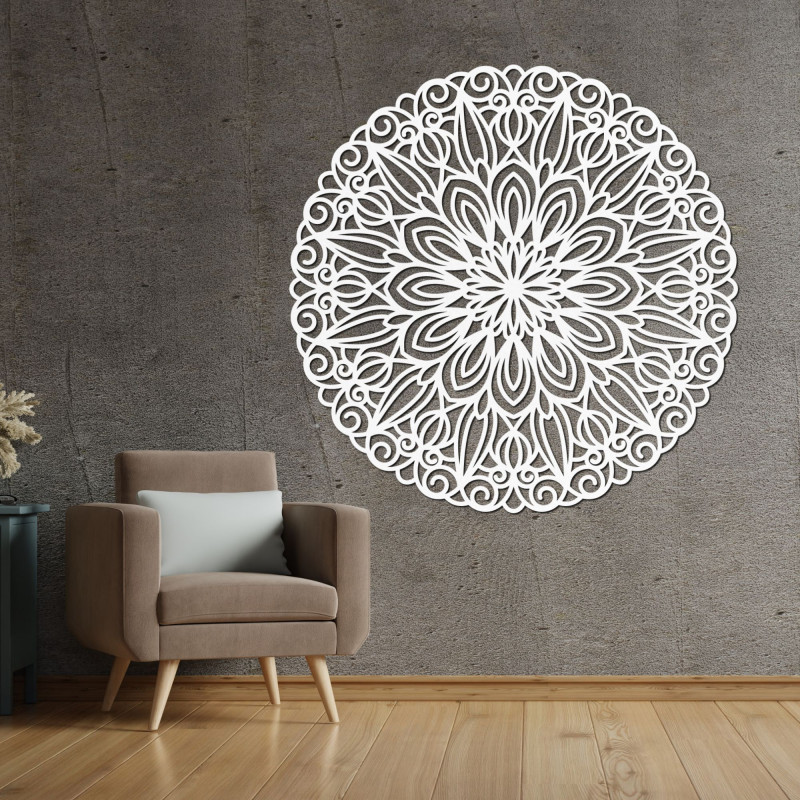 SENTOP Carved wooden mandala wall picture made of plywood DSARITA