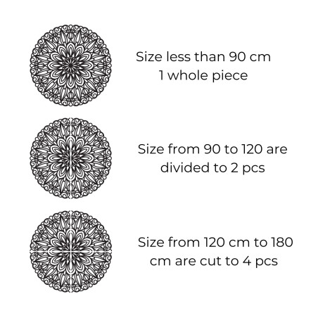 Laser Cut Plywood Mandala: Wood Wall Art Decor - SOFIS