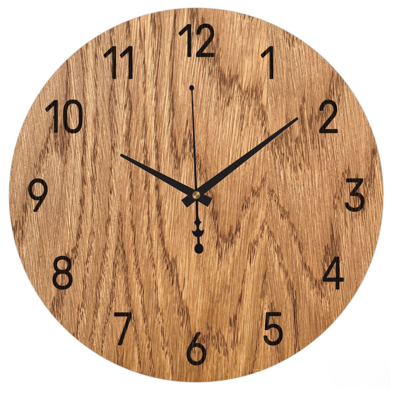 Elegant wooden wall clock - a stylish piece for any room