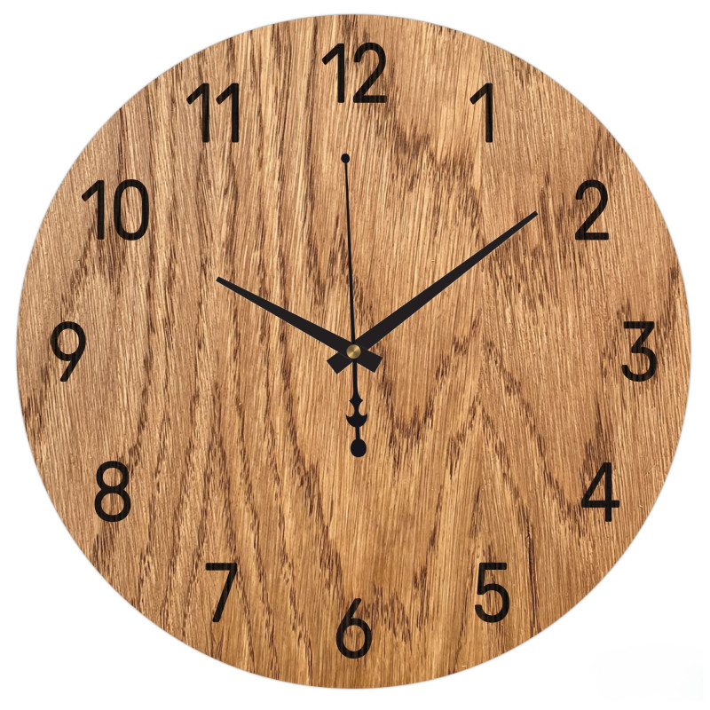 Creative handmade wooden clock