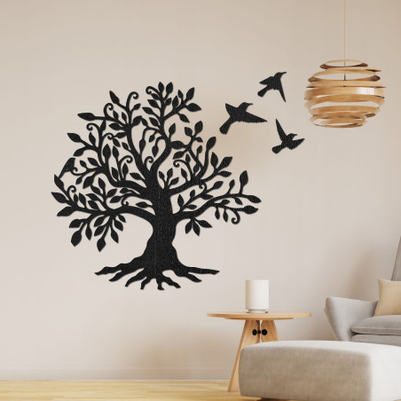 Wooden wall picture - Tree of harmony
