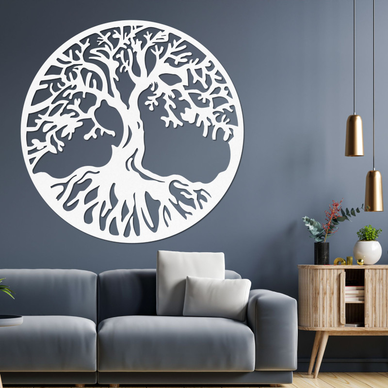 Laser Cut Plywood Tree of Life Wall Art: Wooden...