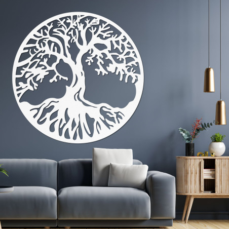 Laser Cut Plywood Tree of Life Wall Art: Wooden Home Decor | ROMNI