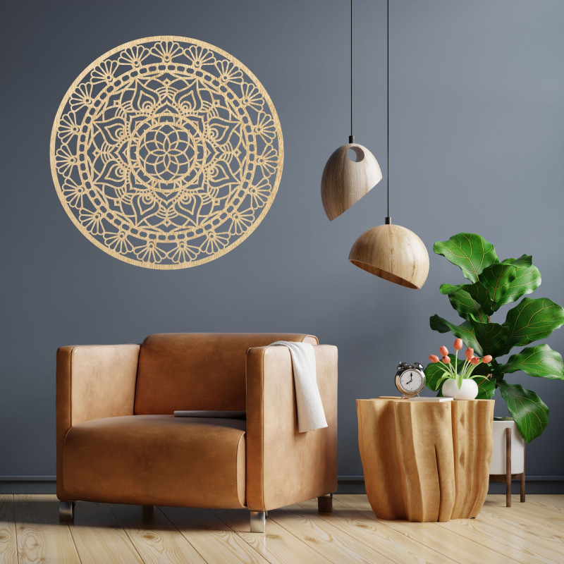 Wooden mandala for wall - Aura Design