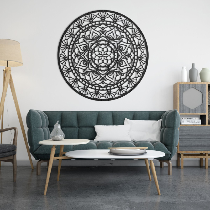 Wooden mandala for wall - Aura Design