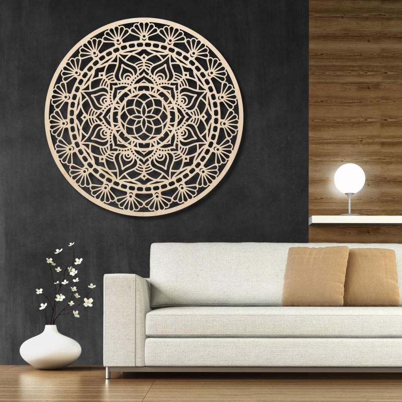 Wooden mandala for wall - Aura Design