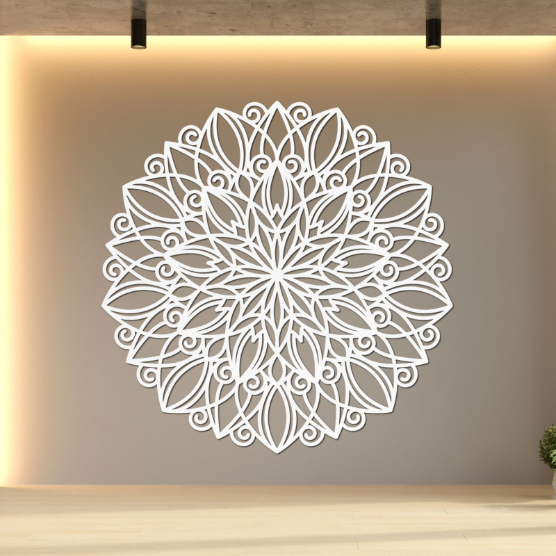 Wooden mandala for wall - Dancing flower