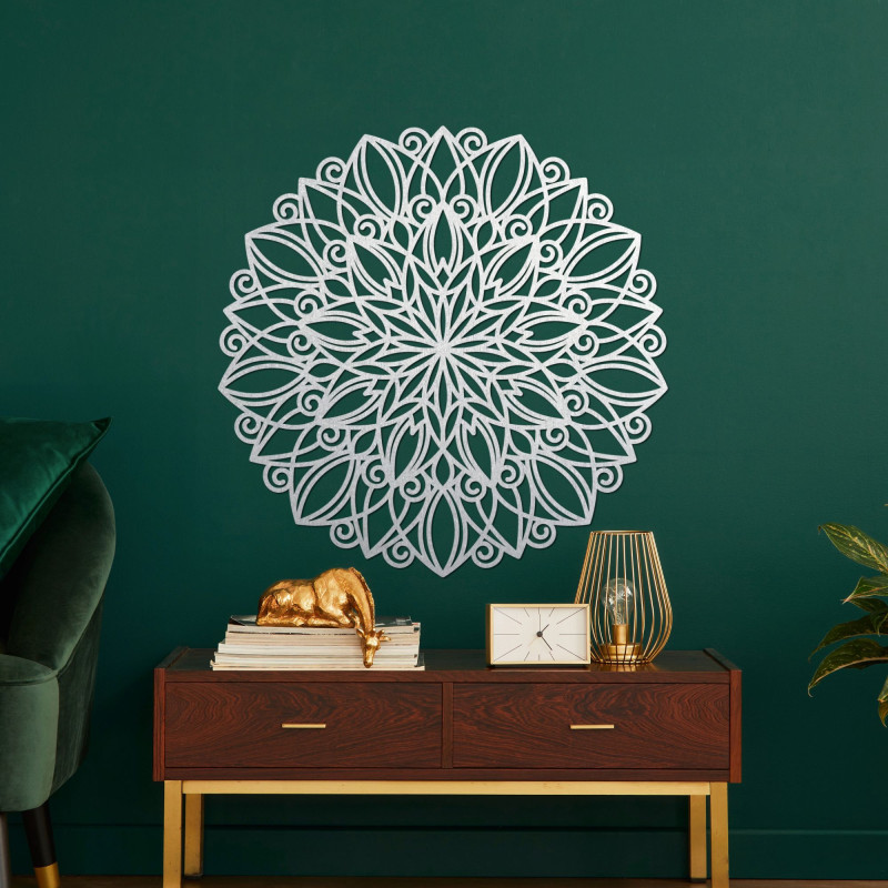 Wooden mandala for wall - Dancing flower