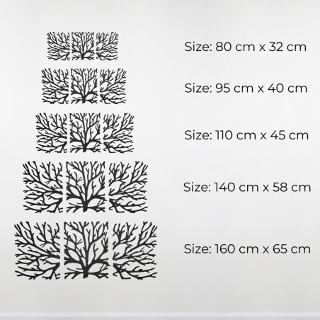 Three-piece wall decoration branches - MAVAMF