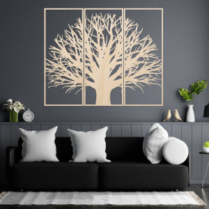 Three-part stylized tree painting - Natural inspirations...