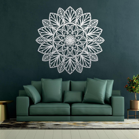 Laser carved wooden mandala for the wall - boho Nordic decoration