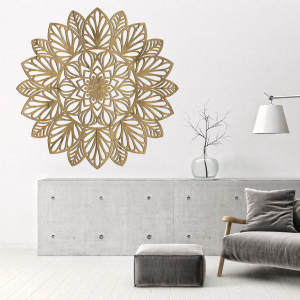 Wooden mandala for wall - Lotus