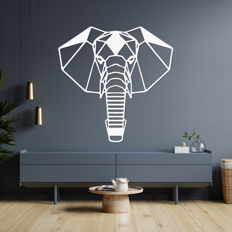 Elegant wooden elephant image symbolizing strength, wisdom and prosperity