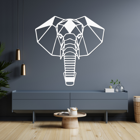 Elegant wooden elephant image symbolizing strength, wisdom and prosperity