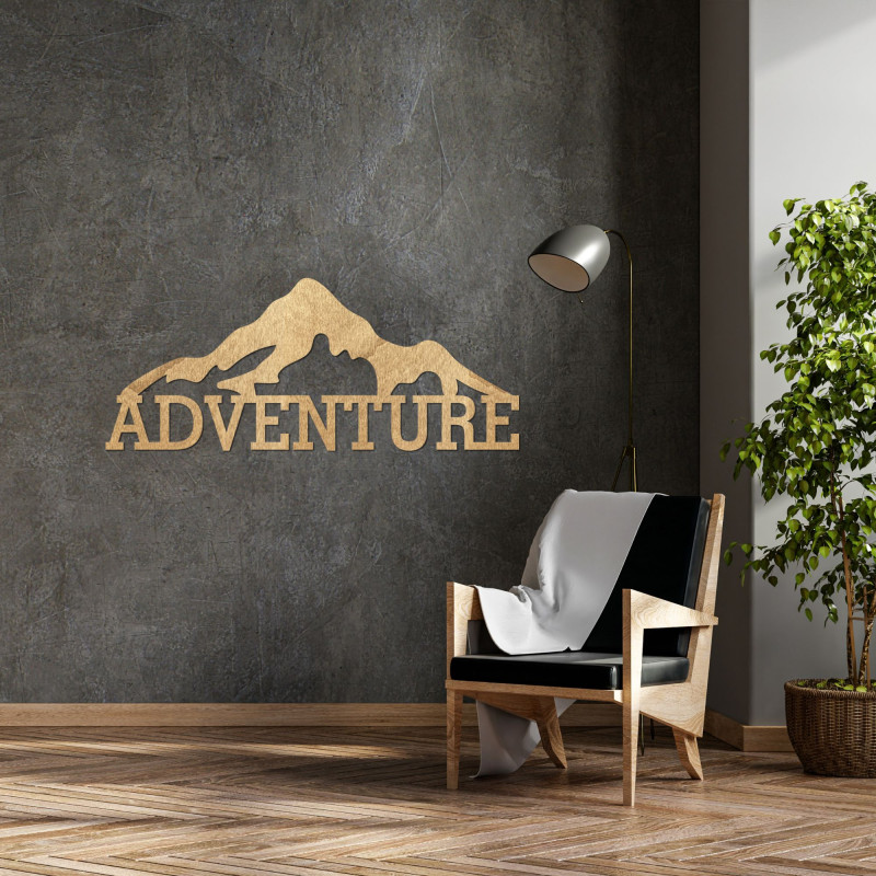 Carved wood painting - ADVENTURE