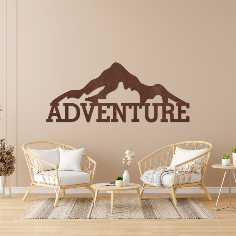 Carved wood painting - ADVENTURE