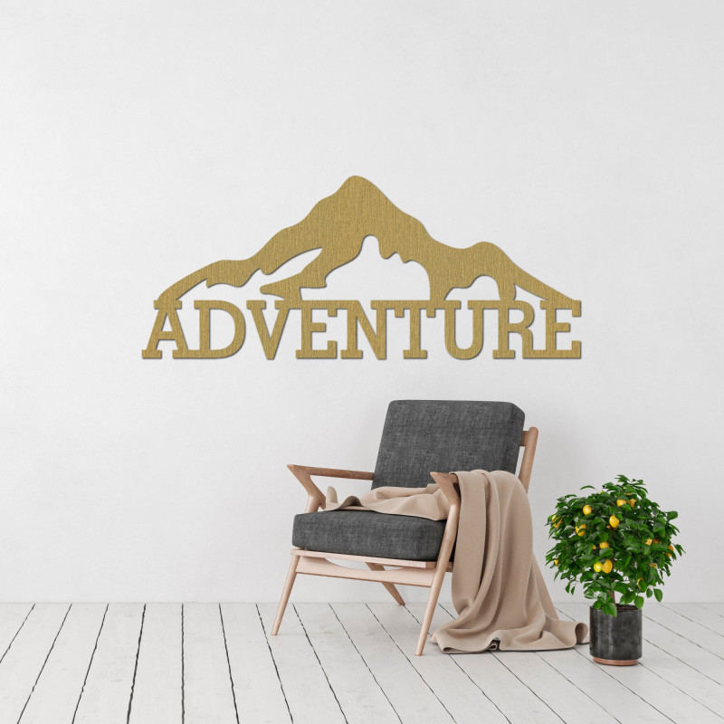 Carved wood painting - ADVENTURE