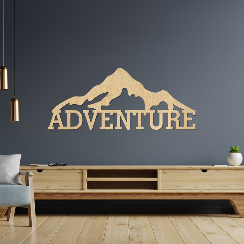 Carved wood painting - ADVENTURE