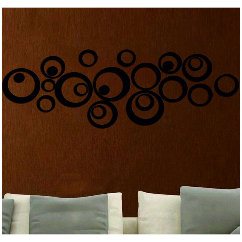 Decorative mirrors. Mirror stickers for the wall, as a picture or decoration, 3D acrylic sticker