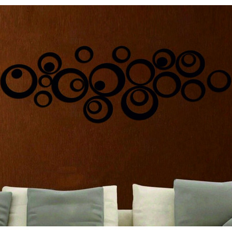 Decorative mirrors. Mirror stickers for the wall, as a picture or decoration, 3D acrylic sticker